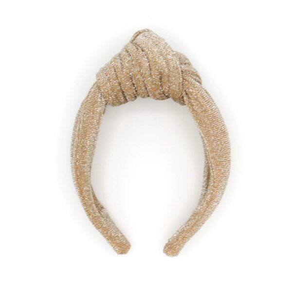 diadema nudo brillo amarillo